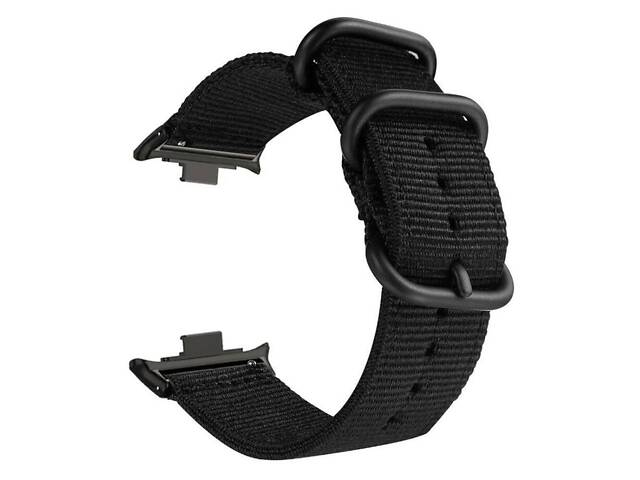 Нейлоновий ремінець Primo Traveller для годинника Xiaomi Redmi Watch 4 / Xiaomi Smart Band 8 Pro - Black - Фото 1