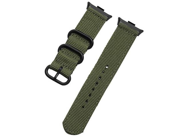 Нейлоновий ремінець Primo Traveller для годинника Xiaomi Redmi Watch 4 / Xiaomi Smart Band 8 Pro - Army Green - Фото 3