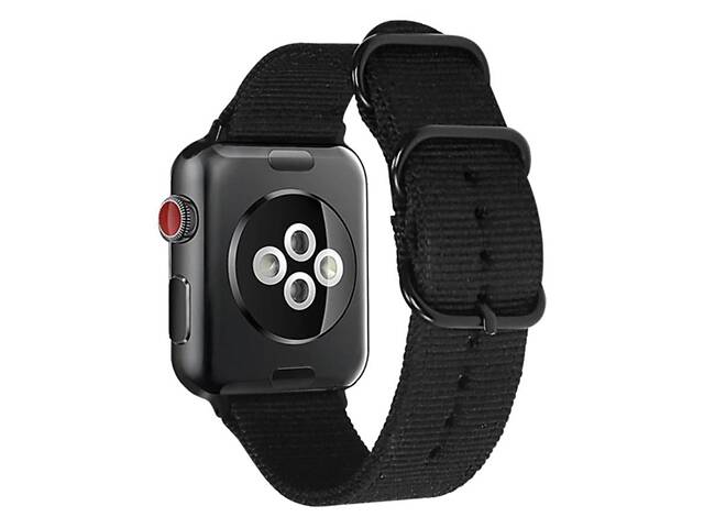 Нейлоновий ремінець Primolux Traveller для годинника Apple Watch 42mm / 44mm / 45mm - Black - Фото 1