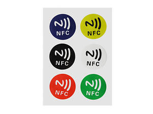 NFC мітки NTAG 213 наліпки 6 штук