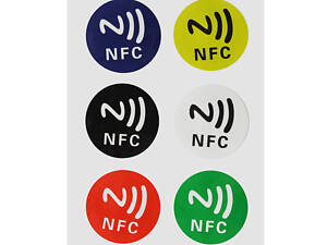 NFC мітки NTAG 213 наліпки 6 штук