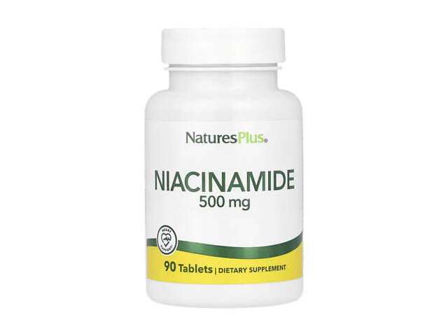 Ниацинамид Nature's Plus Niacinamide 500 мг 90 таблеток - Фото 1