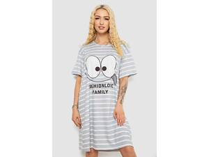 Нічна сорочка, колір сіро-білий, 238R335