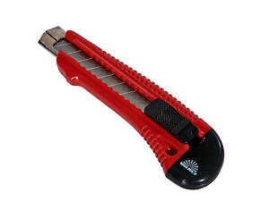 Ніж сегментний 18 мм пластиковий з металевою напрямною Vitals