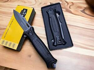 Ніж Складний напівавтоматичний чорний