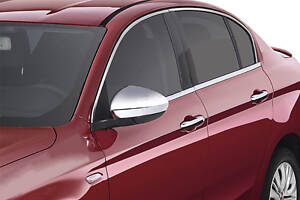 Нижние молдинги стекол хром (нерж) Carmos Sedan/HB (4 штуки) для Fiat Tipo 2016-2024 гг