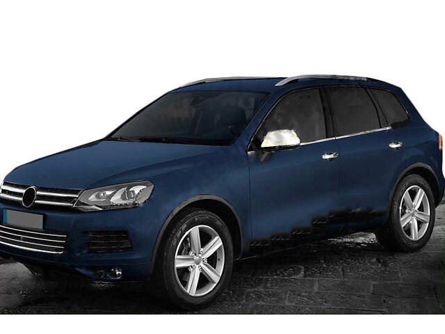 Нижній молдинг скла (4 шт, нерж) для Volkswagen Touareg 2010-2018 рр.