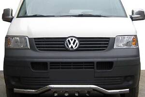 Нижняя губа волна-гриль ST007-1 (нерж) для Volkswagen T5 Transporter 2003-2010 гг