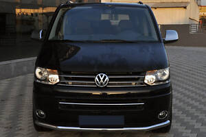 Нижняя одинарная губа ST008 (нерж) 42 мм для Volkswagen T5 2010-2015 гг