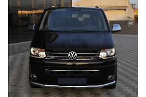 Нижняя одинарная губа ST008 (нерж) 42 мм для Volkswagen T5 2010-2015 гг