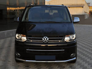 Нижня одинарна губа (нерж) 42 мм для Volkswagen T5 2010-2015 рр