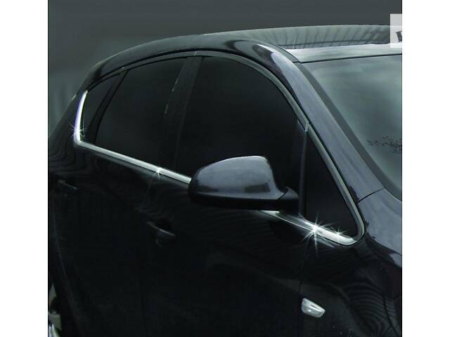 Нижняя окантовка стекол (Hatchback, 8 шт, нерж) OmsaLine - Итальянская нержавейка для Opel Astra J 2010-2024