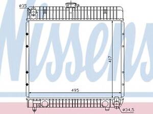 Nissens 62710. Радіатор, охолодження двигуна