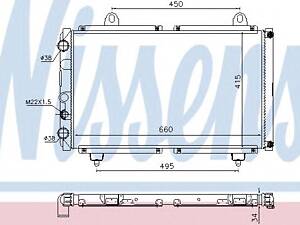 Nissens 63558. Радиатор, охлаждение двигателя