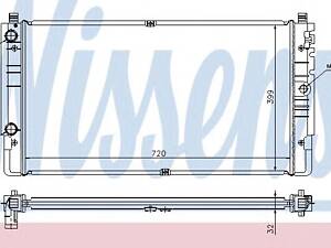 Nissens 65238A. Радіатор, охолодження двигуна