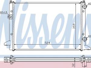 Nissens 65253. Радіатор, охолодження двигуна