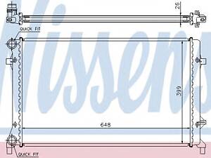 Nissens 65277A. Радіатор охолодження двигуна