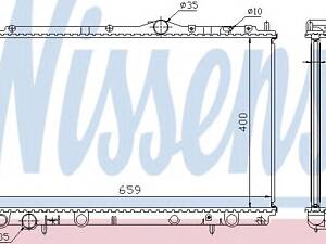 Nissens 65559A. Радиатор, охлаждение двигателя