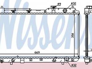 Nissens 681021. Радіатор охолодження двигуна