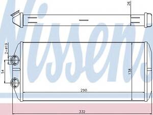 Nissens 71164. Радиатор печки