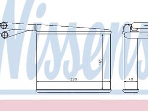 Nissens 72043. Радиатор печки
