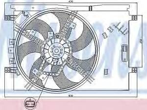 Nissens 85563. Вентилятор, охолодження двигуна