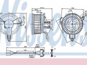 Nissens 87048. Вентилятор салону