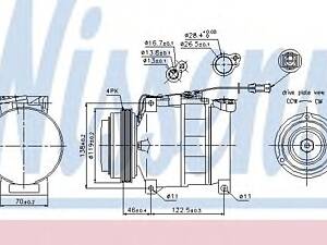 Nissens 89045. Компресор кондиціонера