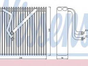 Nissens 92163. Испаритель кондиционера