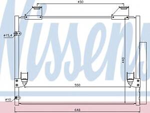 Nissens 940083. Конденсатор, кондиционер