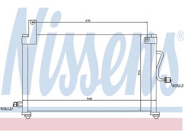 Nissens 94751. Конденсатор, кондиціонер
