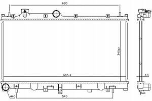NISSENS РАДІАТОР ВОДА SUBARU LEGACY VI OUTBACK 2.5 01/15-