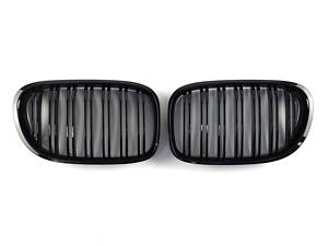 Ніздрі Чорний глянець ( Подвійні M-Look ) на BMW 7 Series F01 / F02 2008-2015 року