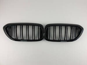 Ніздрі на BMW 5 Series G30 / G31 / F90 2017-2020 рік Чорні Глянсові ( Подвійні M-Look) Китай