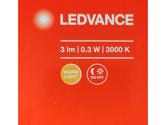 Нічник 0.30W 220V 3lm 3000K 58x60x60mm [4058075227934] Ledvance LUNETTA Slim в розетку - Фото 4