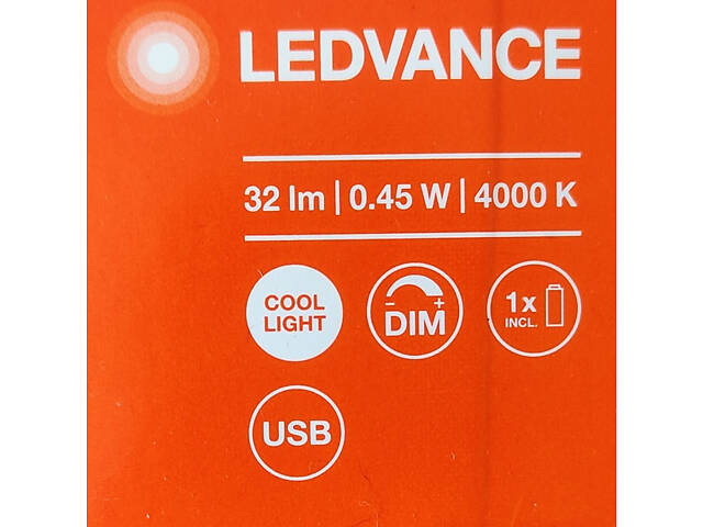 Нічник 0.45W 5V 32lm 4000K 65x18mm [4058075399686] Ledvance DOT-it Touch на акумуляторі DIM - Фото 6