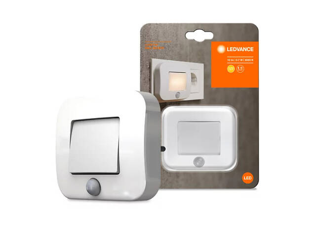 Ночник 0.70W 220V 10lm 3000K 67x73x84mm [4058075266780] Ledvance LUNETTA Hall Sensor с сенсором движения и - Фото 2