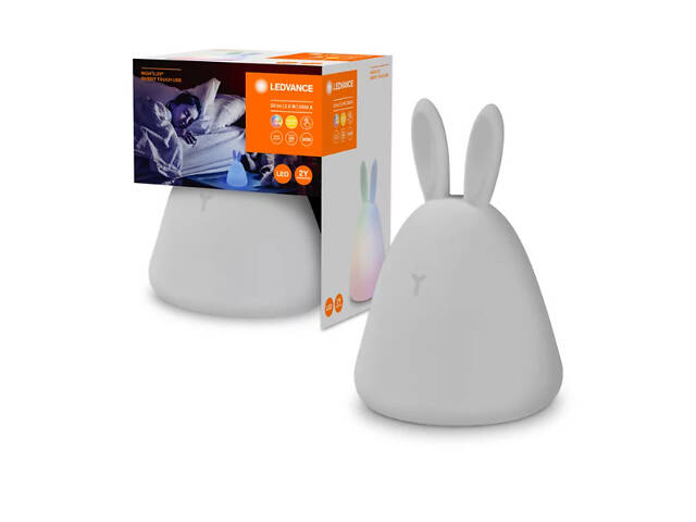 Нічник 2.50W 5V 20lm 3000K 1200mAh 200x115x141mm [4058075602113] Ledvance NIGHTLUX TOUCH на акумуляторі - Фото 2