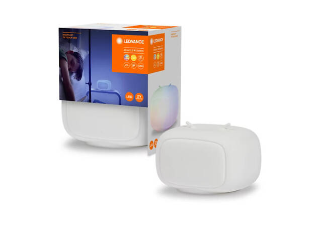 Нічник 2.50W 5V 20lm 3000K 1200mAh 200x115x141mm [4058075602137] Ledvance NIGHTLUX TOUCH RGBW на акумуляторі - Фото 2