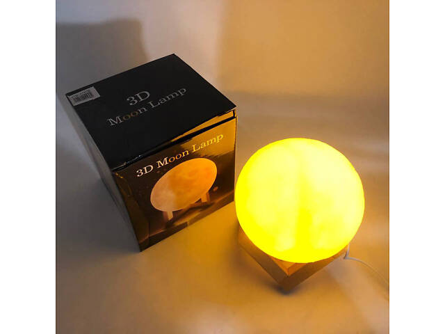 Нічник світиться місяць Moon Lamp 13 см, Нічник для дитини на ніч, Нічник для гарного сну дитини - Фото 10