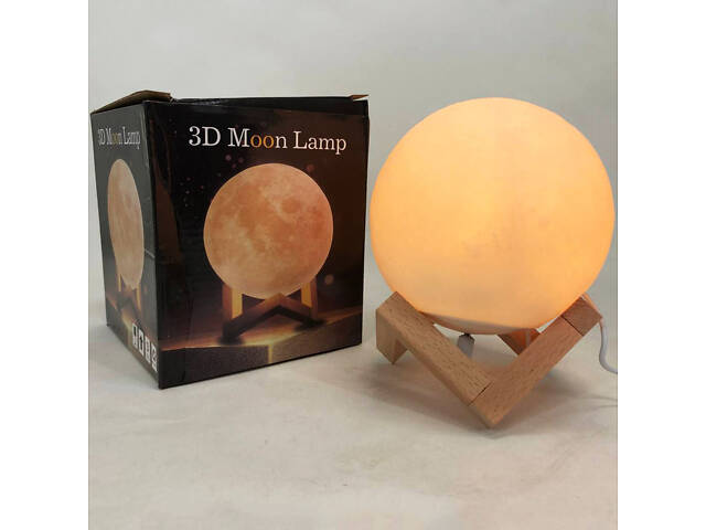Нічник світиться місяць Moon Lamp 13 см, Нічник для дитини на ніч, Нічник для гарного сну дитини - Фото 13