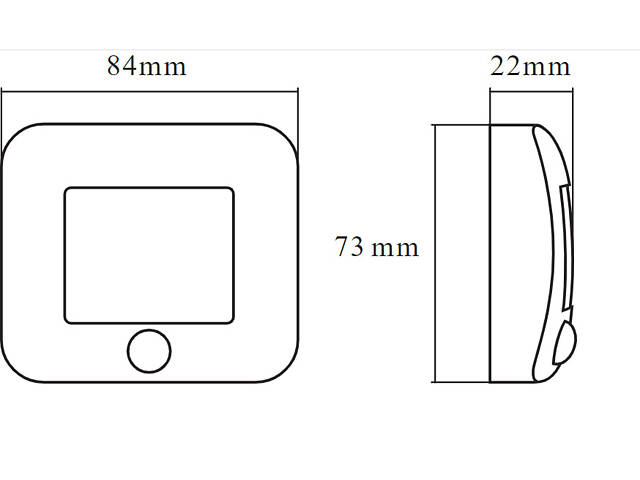 Нічник 0.3W 14lm 4000K 3x1.5AAА 84x22x73mm [4099854530852] Osram NIGHTLUX Hall з сенсором руху і світла - Фото 2