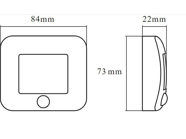 Нічник 0.3W 4.5V 14lm 4000K 3x1.5AAА 84x22x73mm [4099854530999] Osram NIGHTLUX Hall з сенсором руху і світ. - Фото 2