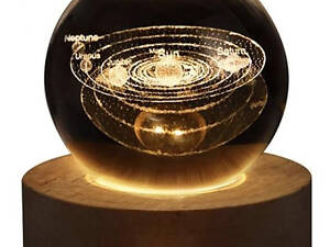 Нічник 3D Куля з сонячною системою 9321