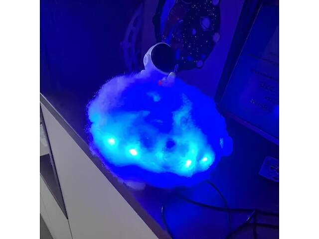 Нічник Астронавт на хмарі RESTEQ — світлодіодна лампа з пультом, 200 режимів, USB RGB - Фото 10