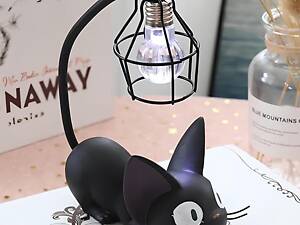 Нічник Чорний кіт RESTEQ, нічний світильник, декоративний світильник, приліжковий нічник, затишний нічник, світильник для дитячої,