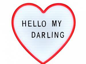 Нічник світильник Серце Light up message board з посланням