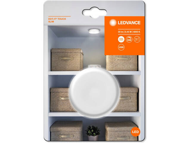 Ночник LEDVANCE DOT-IT TOUCH білий (4058075399709) - Фото 3