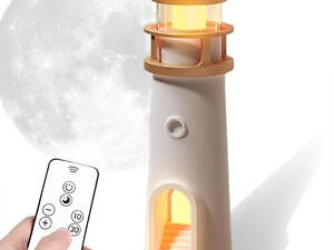 Нічник маяк проєктор місяця Bluetooth колонка з АКБ + пульт