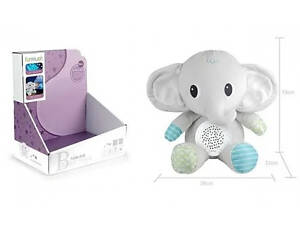 Нічник Слоненя проектор зоряного неба колискові звуки природи таймер FM 666-27